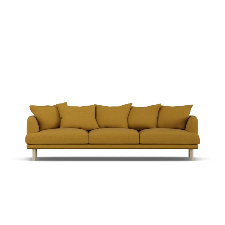 Sjövik soffa - Luiza Mustard 3972-vitoljad ek, 3,5-sits - 1898