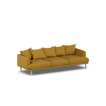Sjövik soffa - Luiza Mustard 3972-vitoljad ek, 3,5-sits - 1898