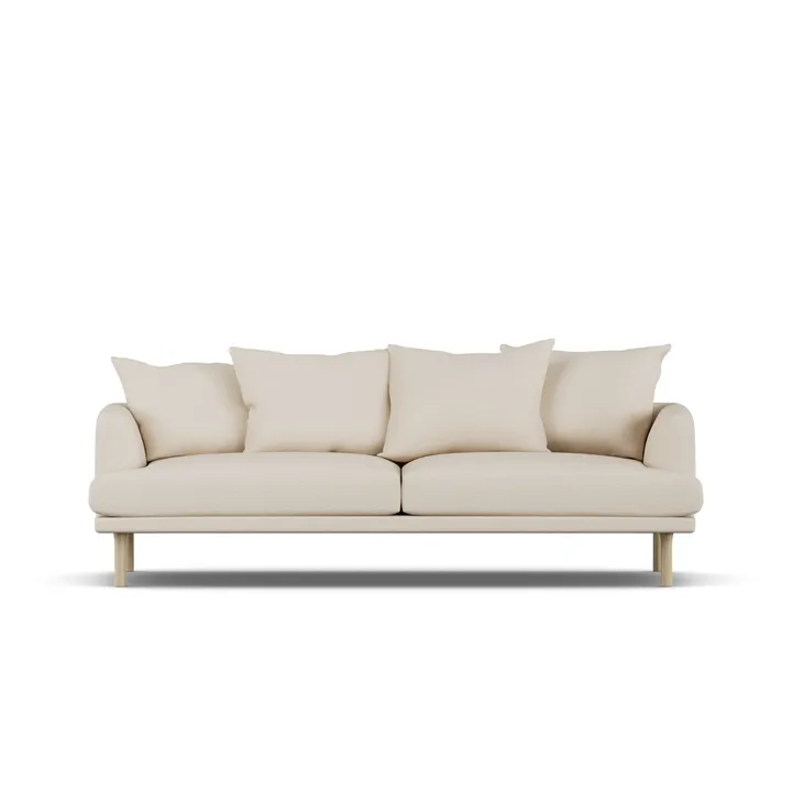 Sjövik soffa - Same Beige 6670-vitoljad ek, 3-sits - 1898