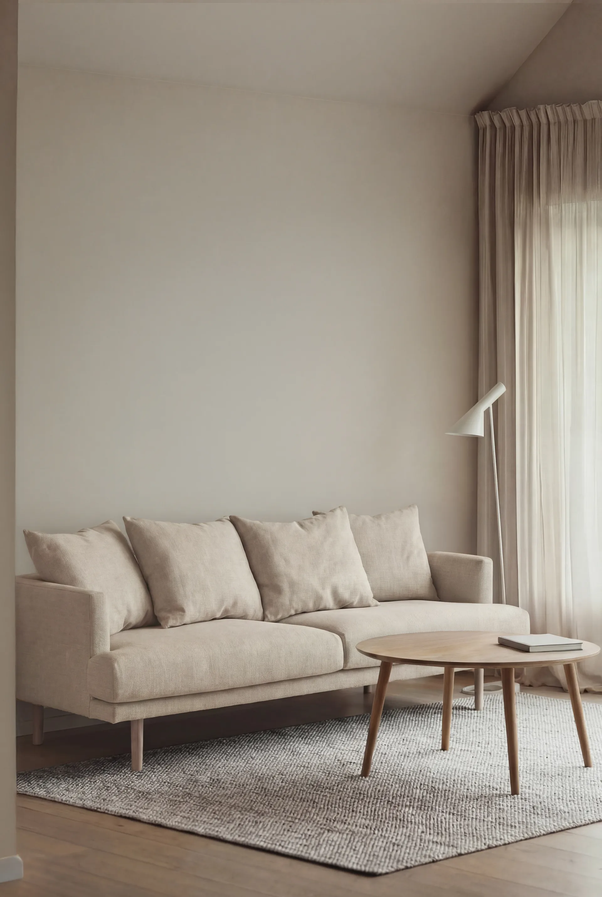Sjövik soffa, Same Beige 6670-vitoljad ek, 3-sits 1898