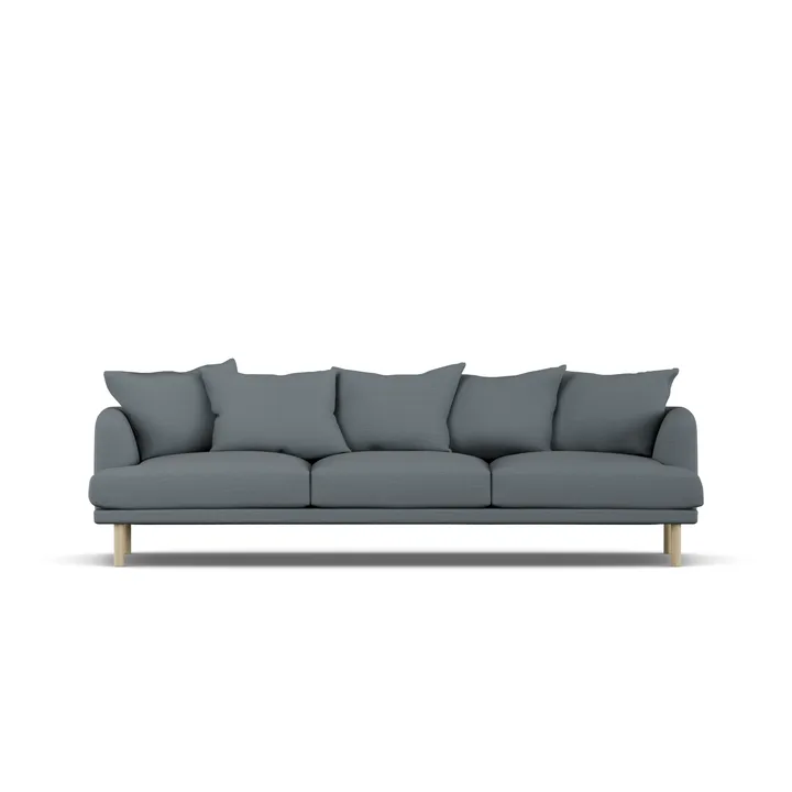 Sjövik soffa - Same Blue 6678-vitoljad ek, 3,5-sits - 1898