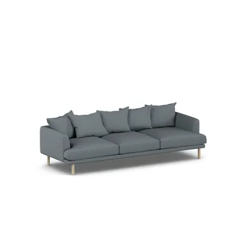 Sjövik soffa - Same Blue 6678-vitoljad ek, 3,5-sits - 1898