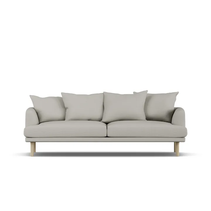 Sjövik soffa - Same Grey 6673-vitoljad ek, 3-sits - 1898