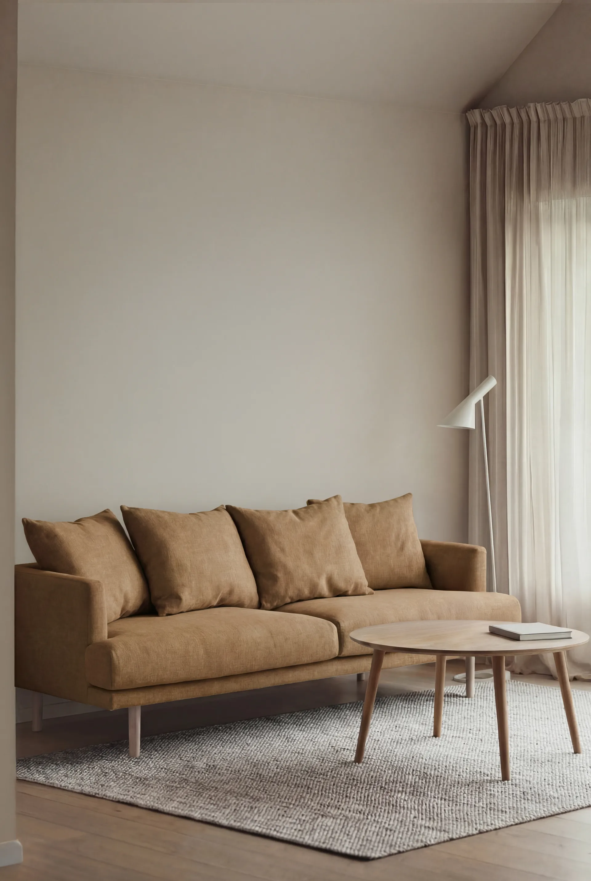 Sjövik soffa, Same Ochre 6676-vitoljad ek, 3-sits 1898