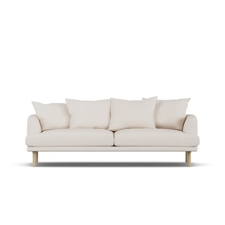 Sjövik soffa - Same Off White 6671-vitoljad ek, 3-sits - 1898