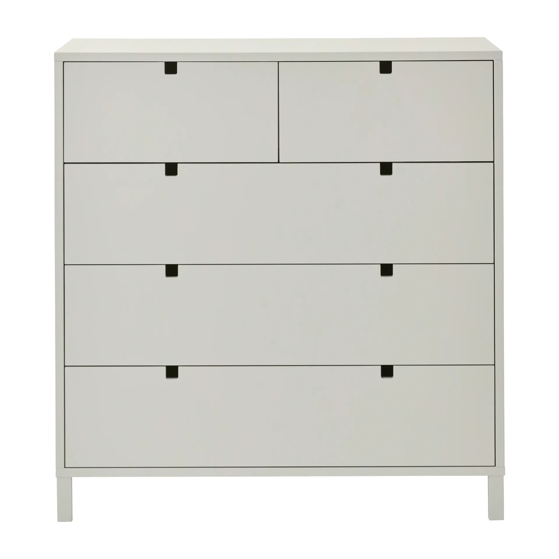 Square byrå 2+3 lådor, Sand 1898