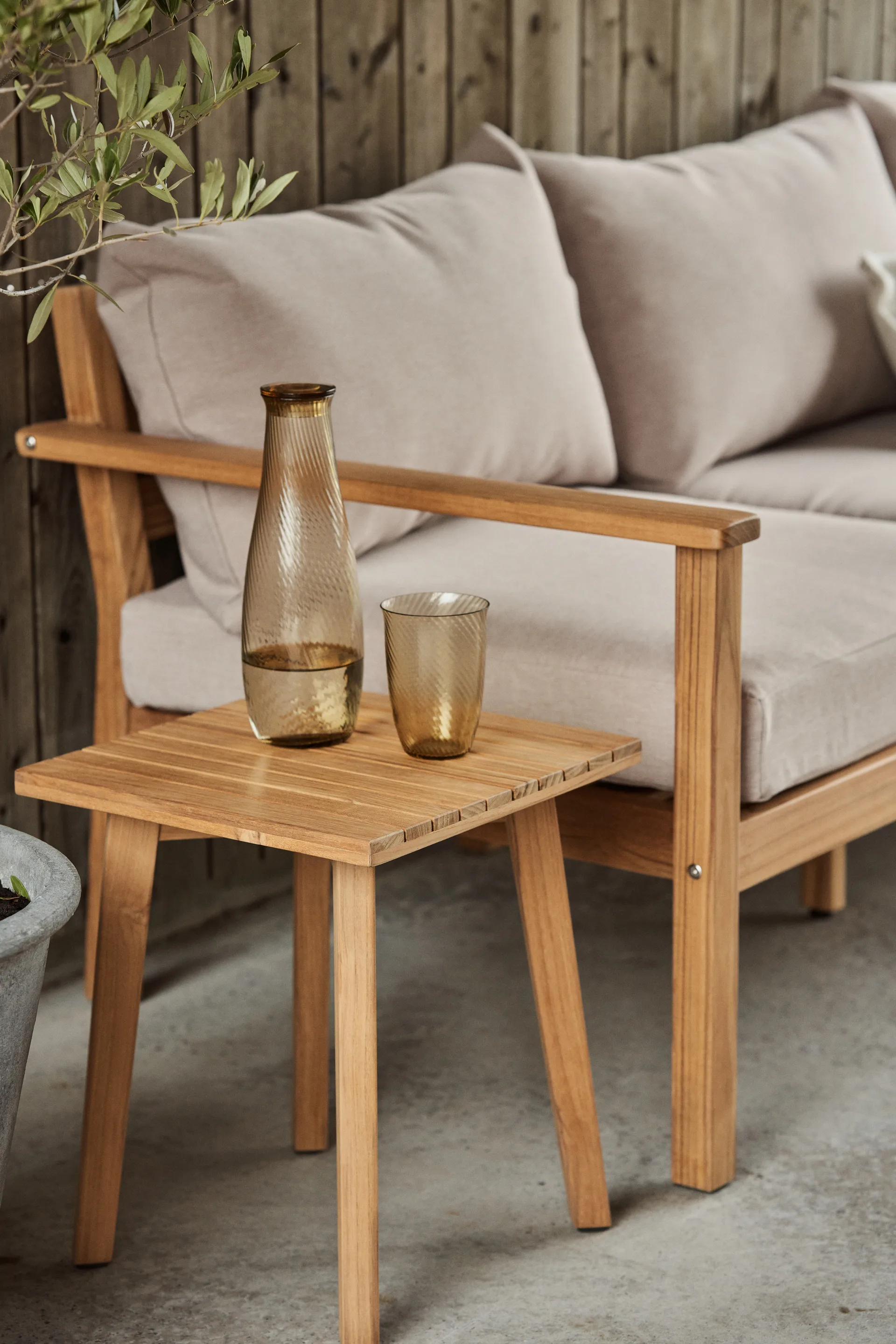 Stockaryd hörnsoffa teak/beige 1898