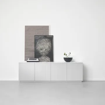 Beam sideboard - ljusgrå, stativ i oljad ek - A2