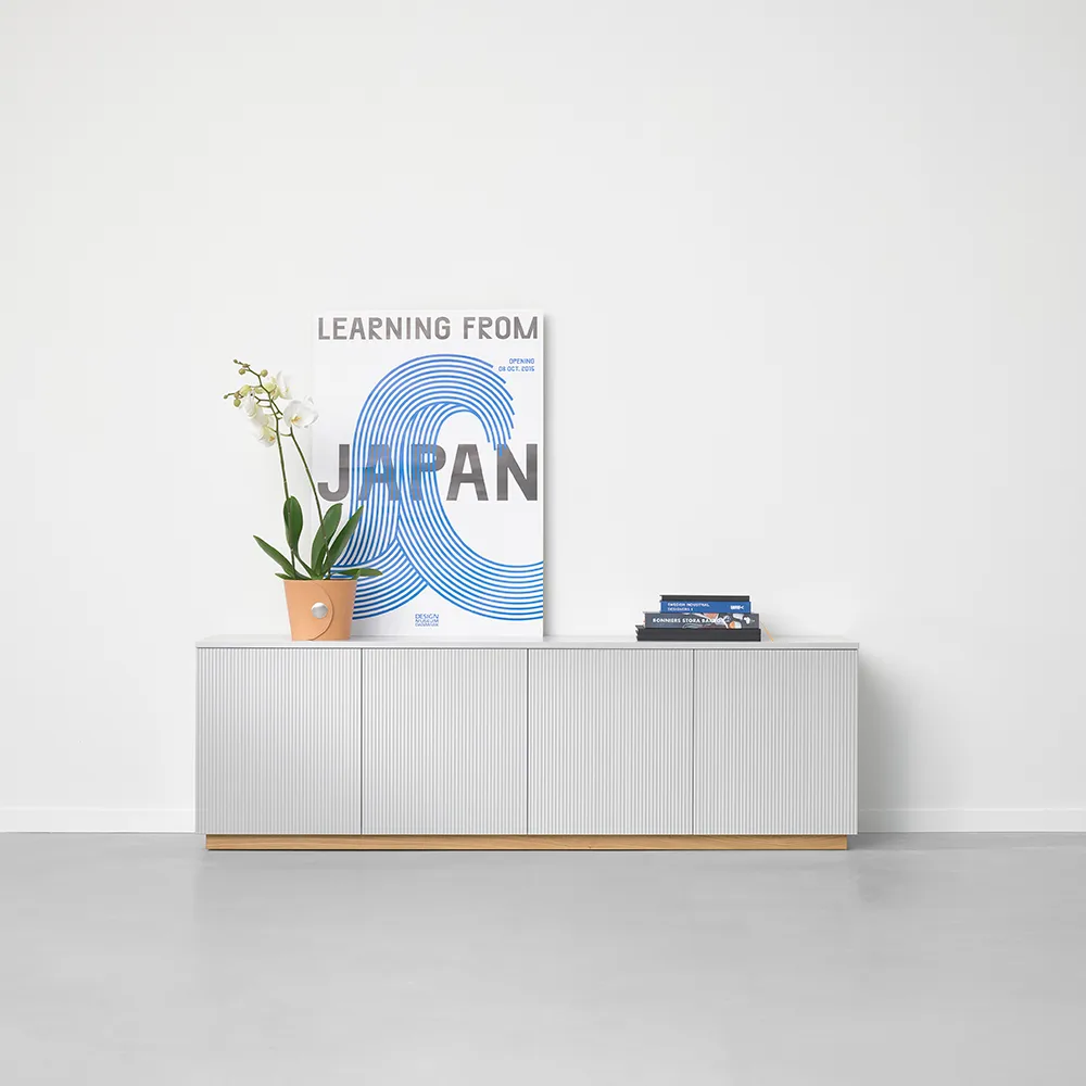 Beam sideboard, vit lack, vit sockel A2