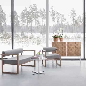 Collect 2016 lågt skåp - Vitoljad ek-vit - A2