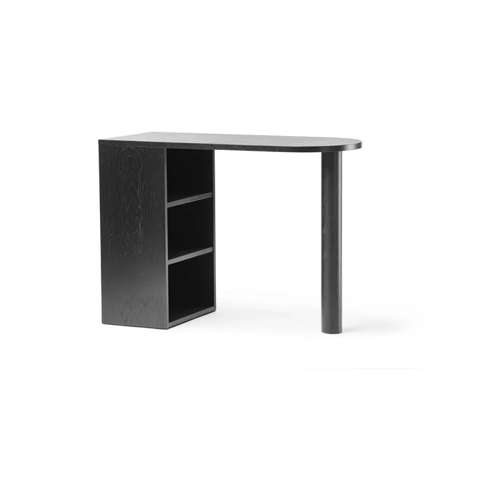 Hub skrivbord - Svartbetsad ek, 100x73x43 cm - A2