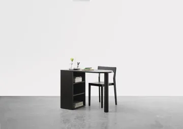 Hub skrivbord - Svartbetsad ek, 100x73x43 cm - A2