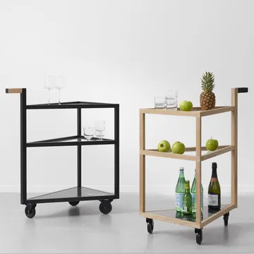 Move serveringsvagn - ek vitolja, big, marmor marquina, glas - A2