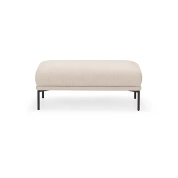 Baron ottoman 60x96 cm - Bohemian 010, svarta stålben - Adea