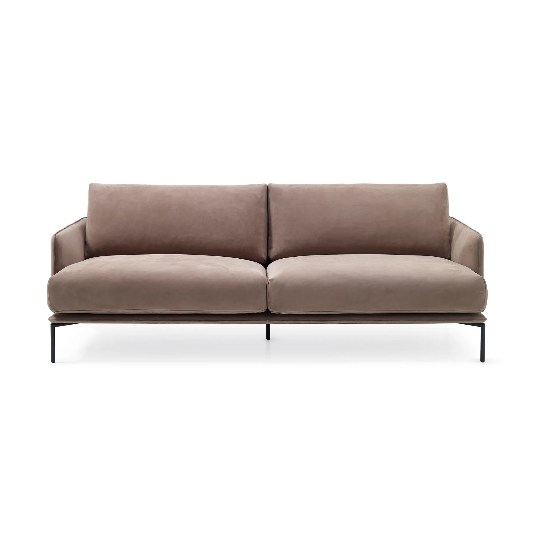 Baron soffa 3-sits, Läder adea nubuck 30-9-210 cm Adea