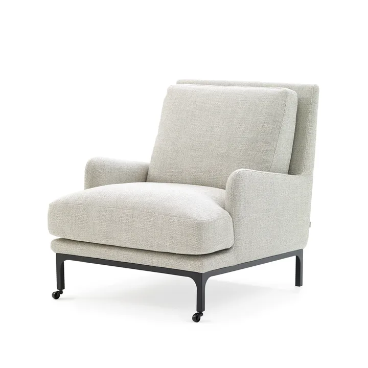 Mr. Jones fåtölj - Aurora 2 beige-svart - Adea