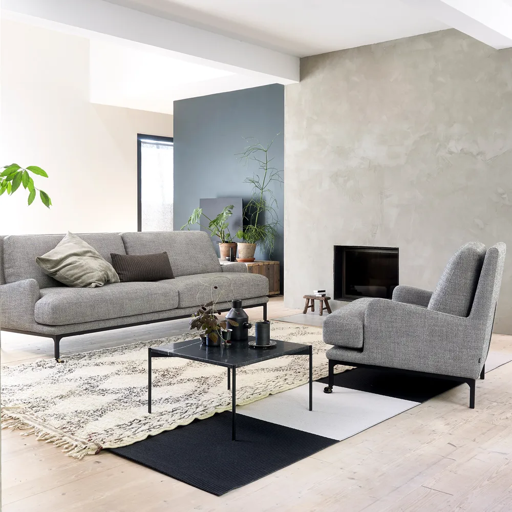 Mr. Jones soffa 230 cm, Aurora 11 rosa-svart Adea