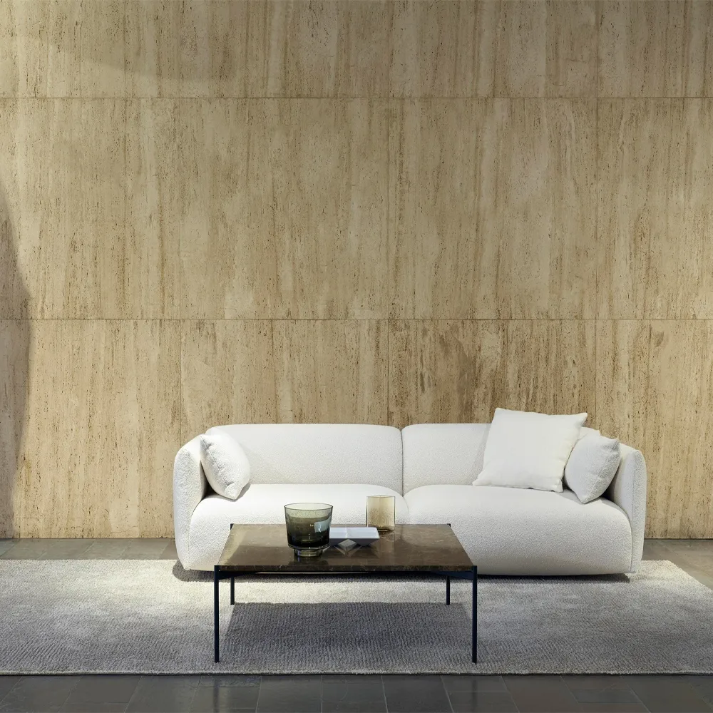 Origami modulsoffa, tyg orsetto 011 vit Adea