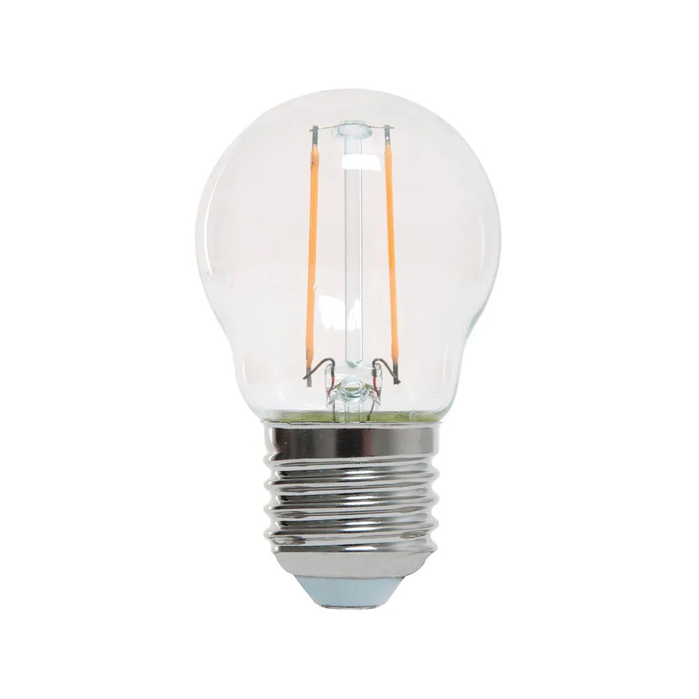 Airam Filament LED- klotlampa E27, Klar, ej dimbar, 2,5w Airam