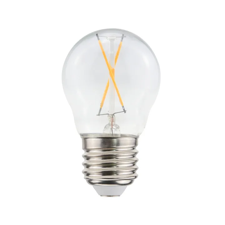 Airam Filament LED-klotlampa ljuskälla - klar, ej dimbar, 2-filament e27, 1w - Airam