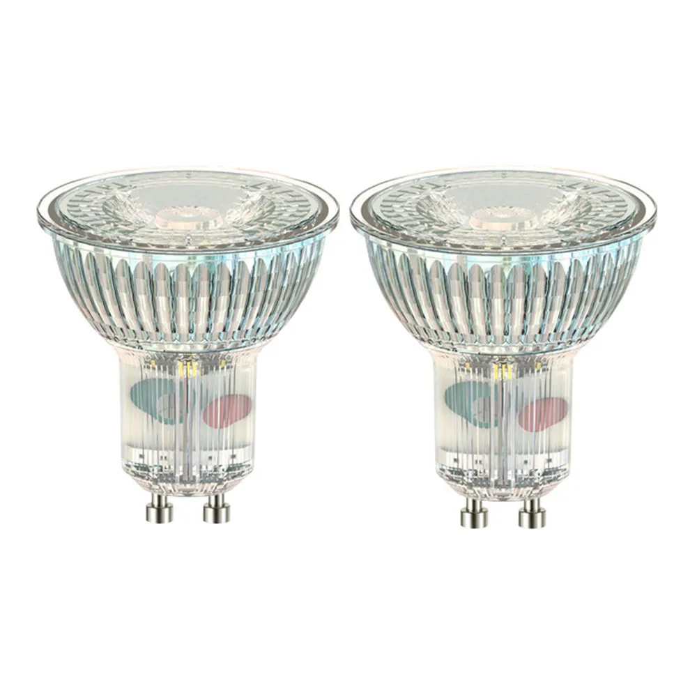 Airam LED PAR16 36° ljuskälla, klar, dimbar, 2-pack gu10, 4w Airam