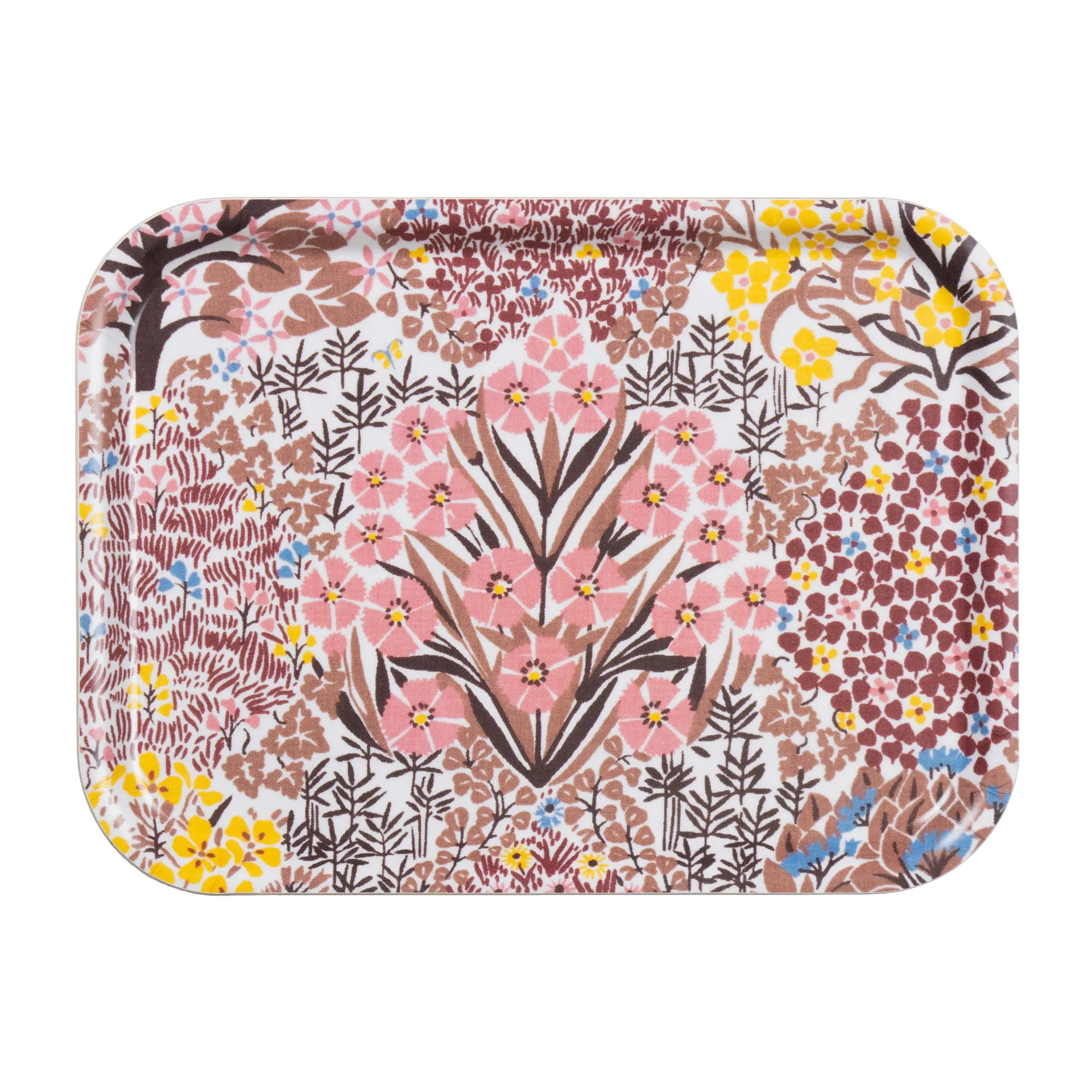 Botanic Garden bricka 20x27 cm, Rosa-brun Almedahls
