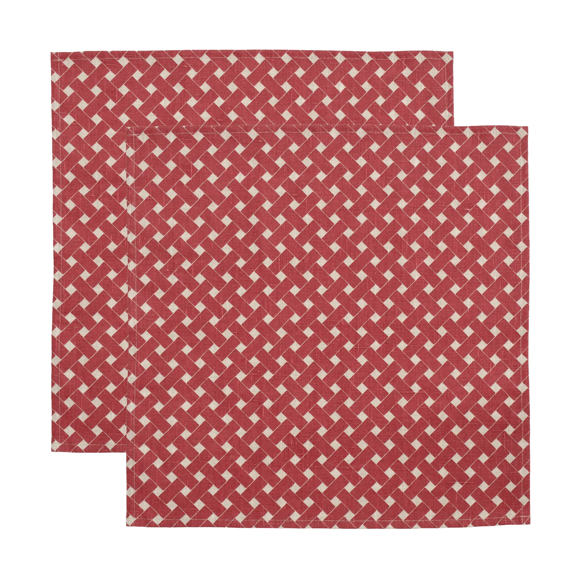 Korg servett 45x45 cm 2-pack, Röd Almedahls