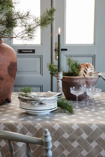 Korg XL bordsduk 145x250 cm - Natur-taupe - Almedahls