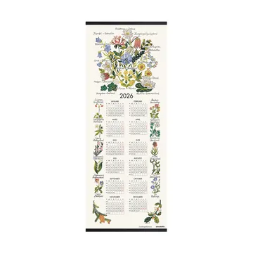 Landskapsblommor kalender 2026 - 35x90 cm - Almedahls