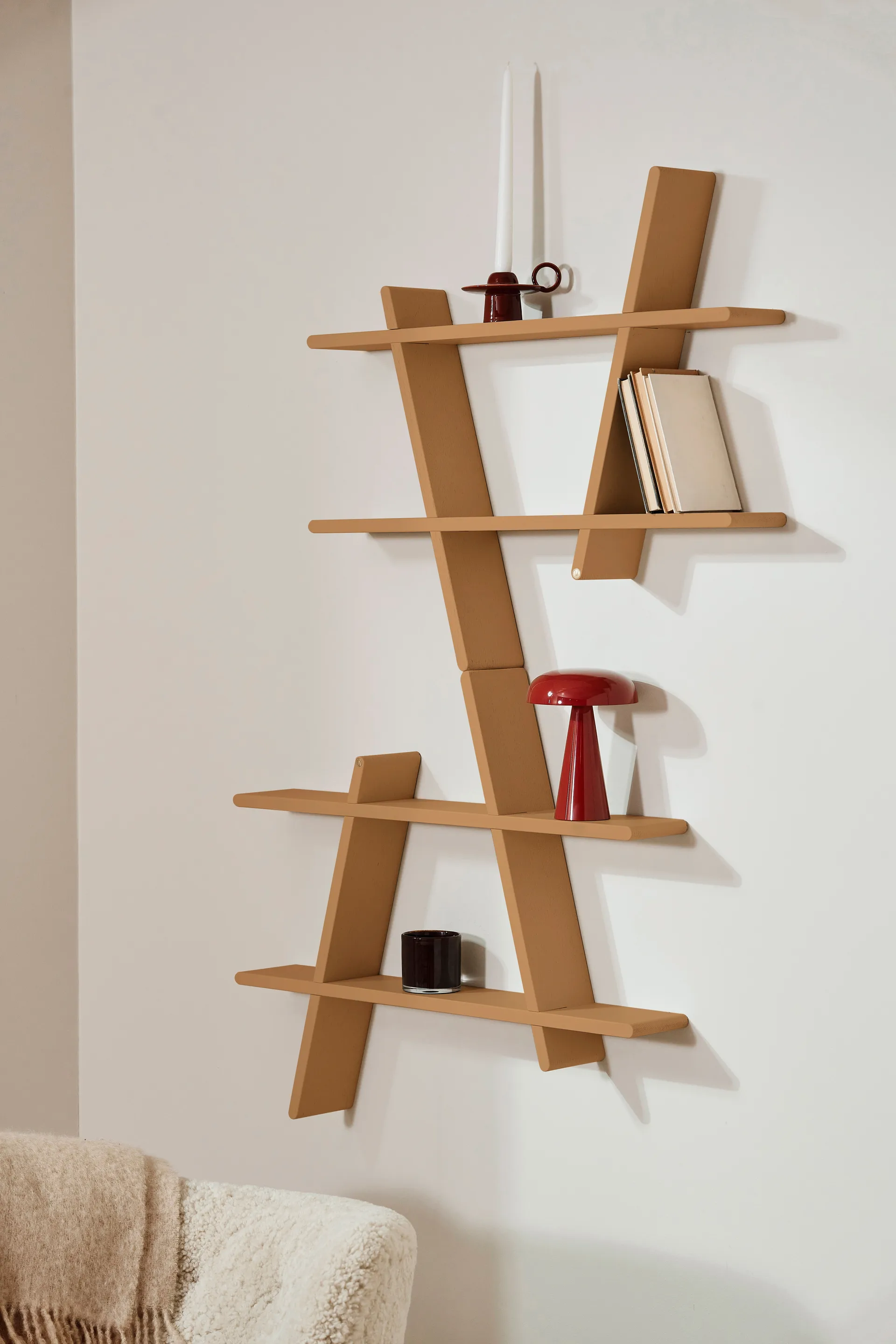 A-Shelf vägghylla Special Edition, Brown beige M 52x9x46 cm Andersen Furniture