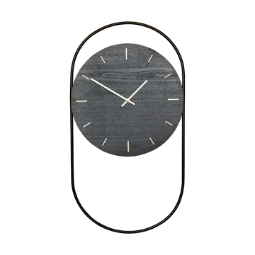 A-Wall väggklocka 41x76 cm - Black-brass - Andersen Furniture