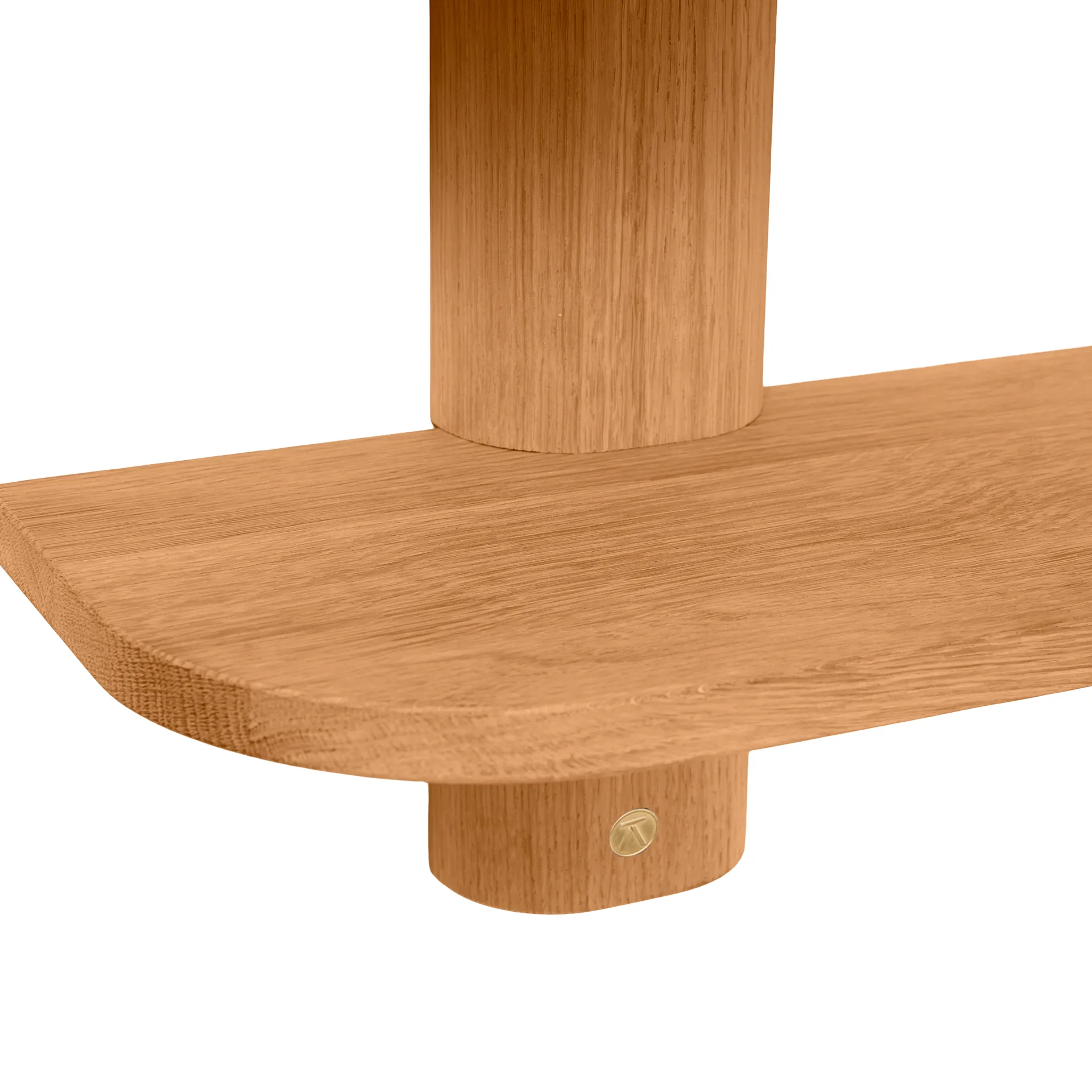 Bend vägghylla, Oiled Nature Oak, 50x18x40 cm Andersen Furniture