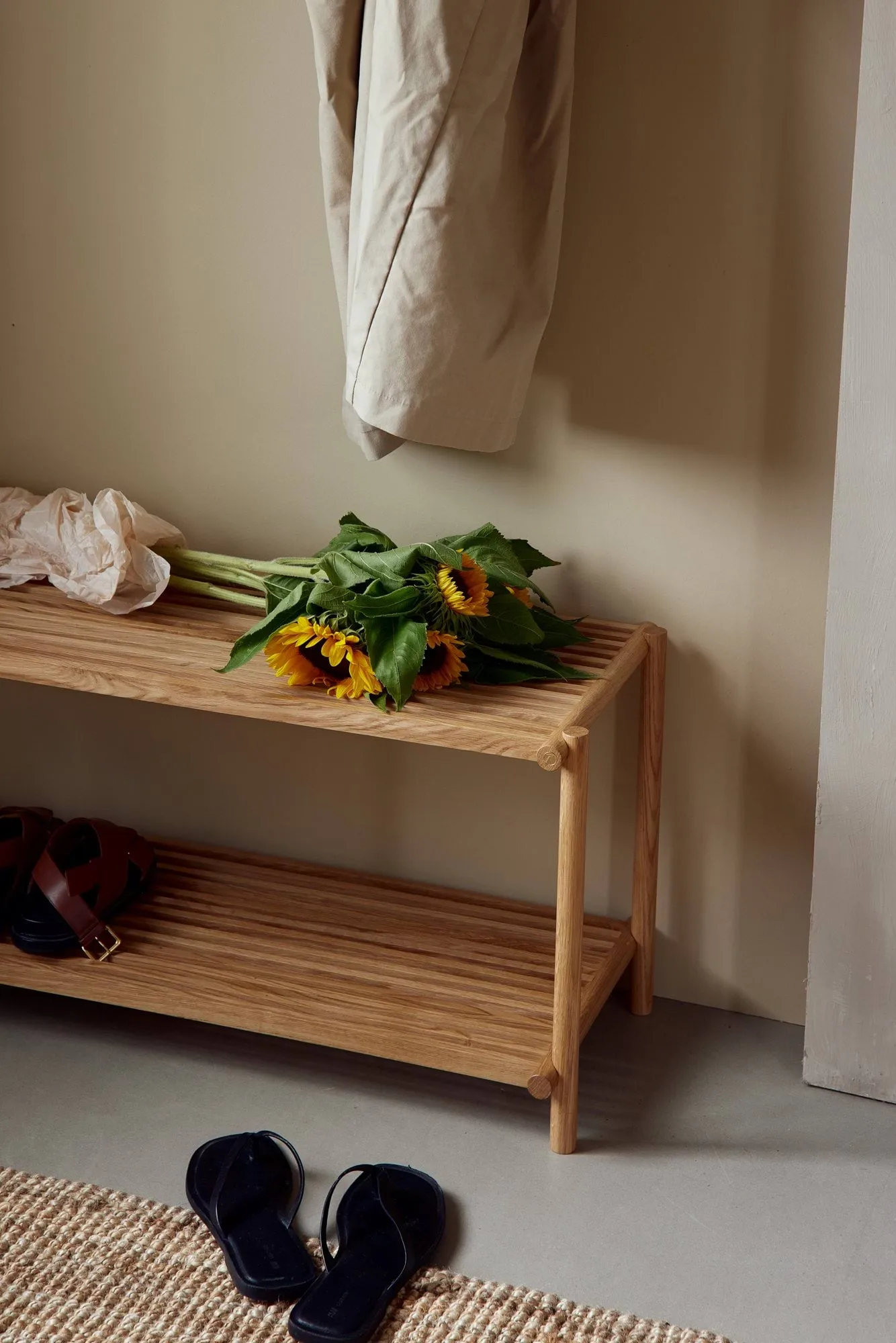 Column Shoe rack, Matt lackad ek Andersen Furniture