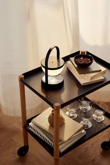 Connect bord - Oljad ek, svart metall - Andersen Furniture