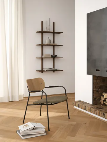 Essence vägghylla - Smoked Oiled Oak, 70x25x140 cm - Andersen Furniture