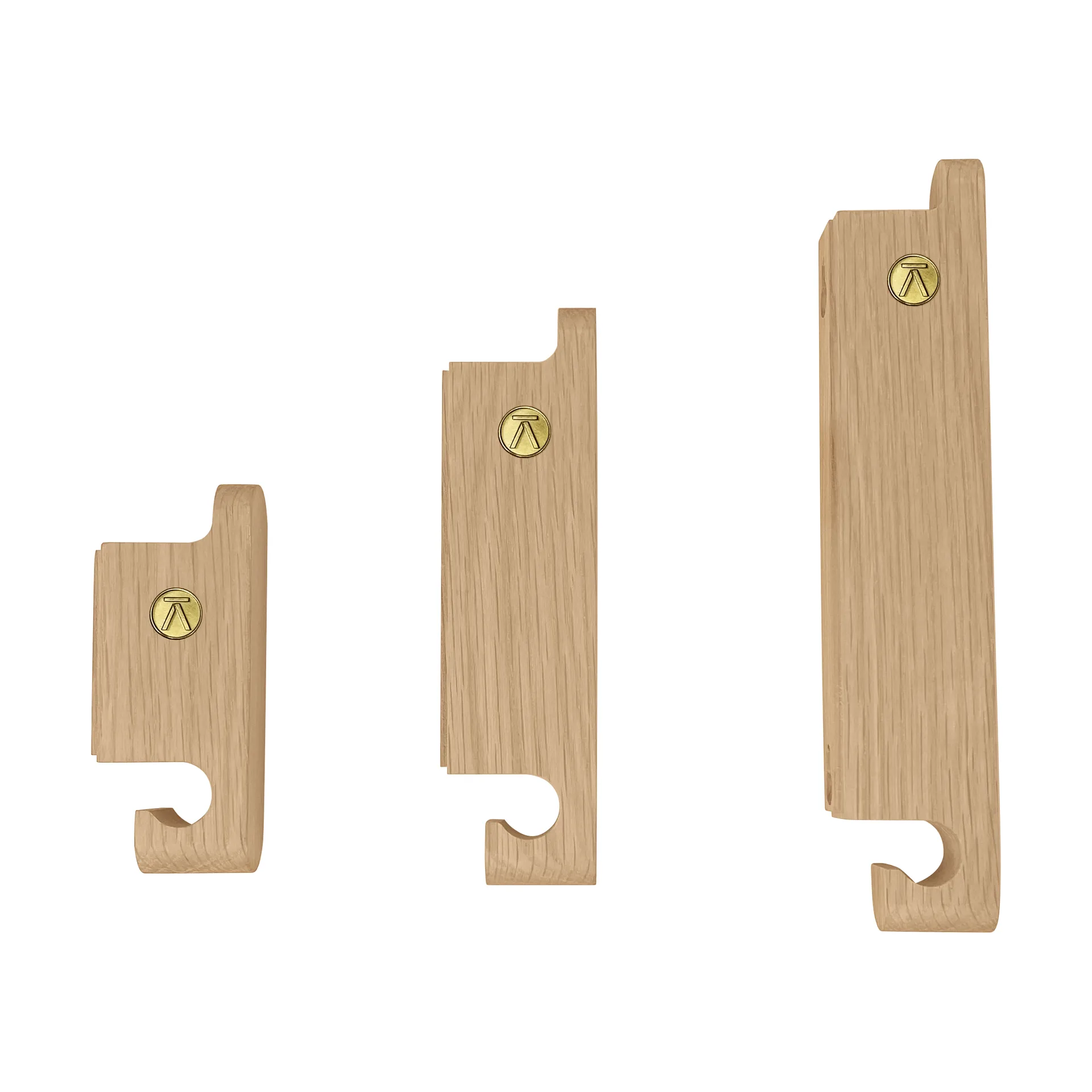 Multi Hooks krok set om 3, Oak Andersen Furniture