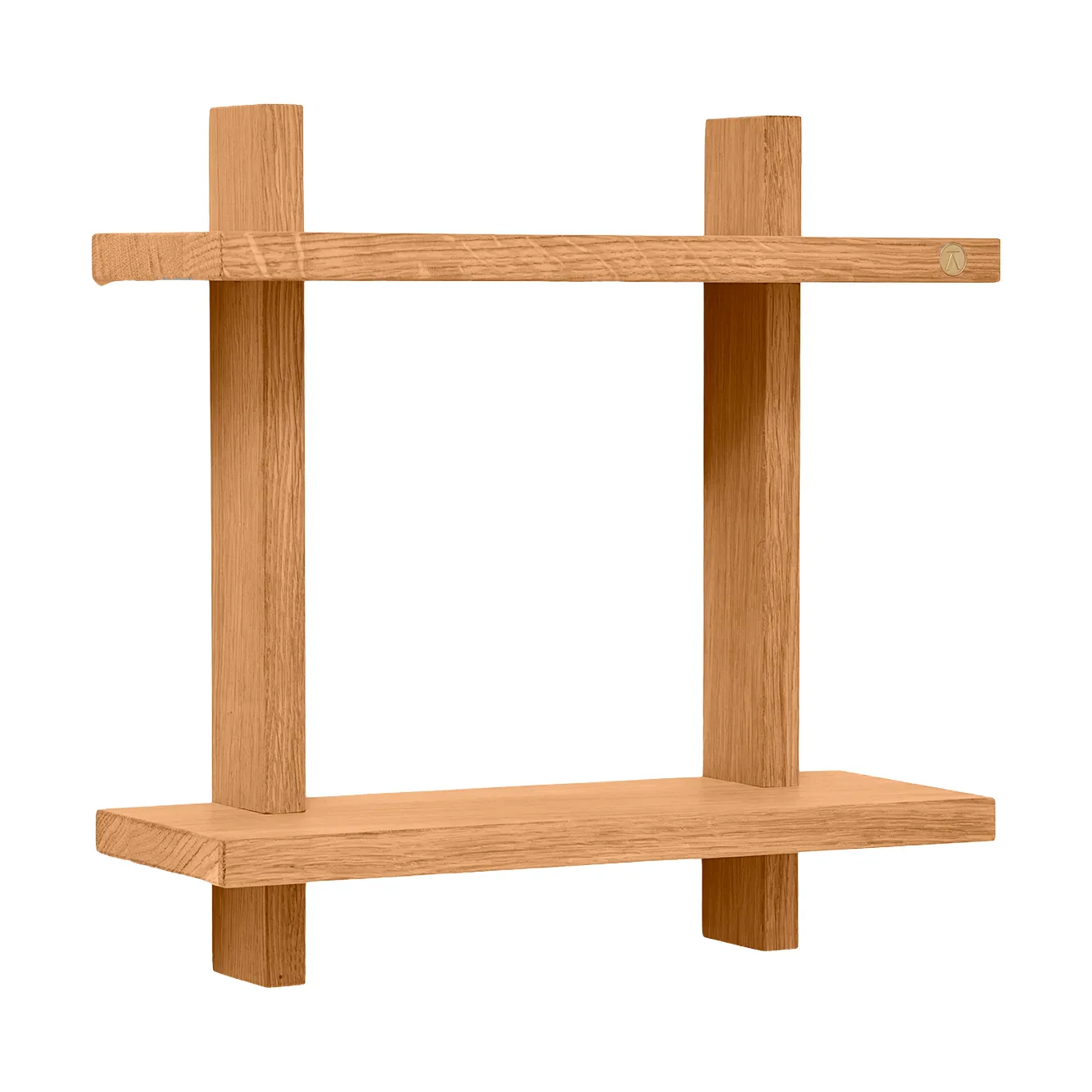 Treat vägghylla dubbel, Oiled Nature Oak, 34x12x34 cm Andersen Furniture