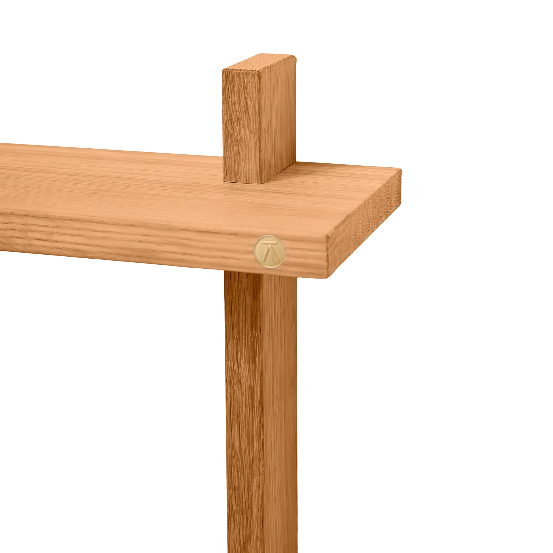 Treat vägghylla dubbel, Oiled Nature Oak, 34x12x34 cm Andersen Furniture