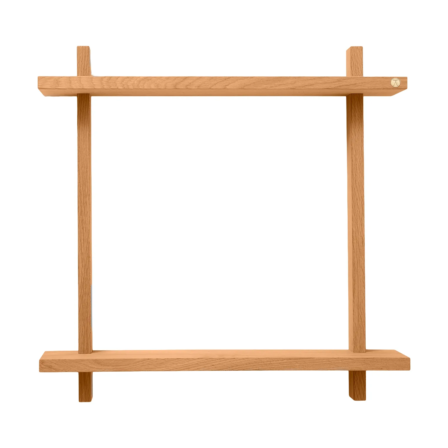 Treat vägghylla dubbel, Oiled Nature Oak, 50x12x50 cm Andersen Furniture