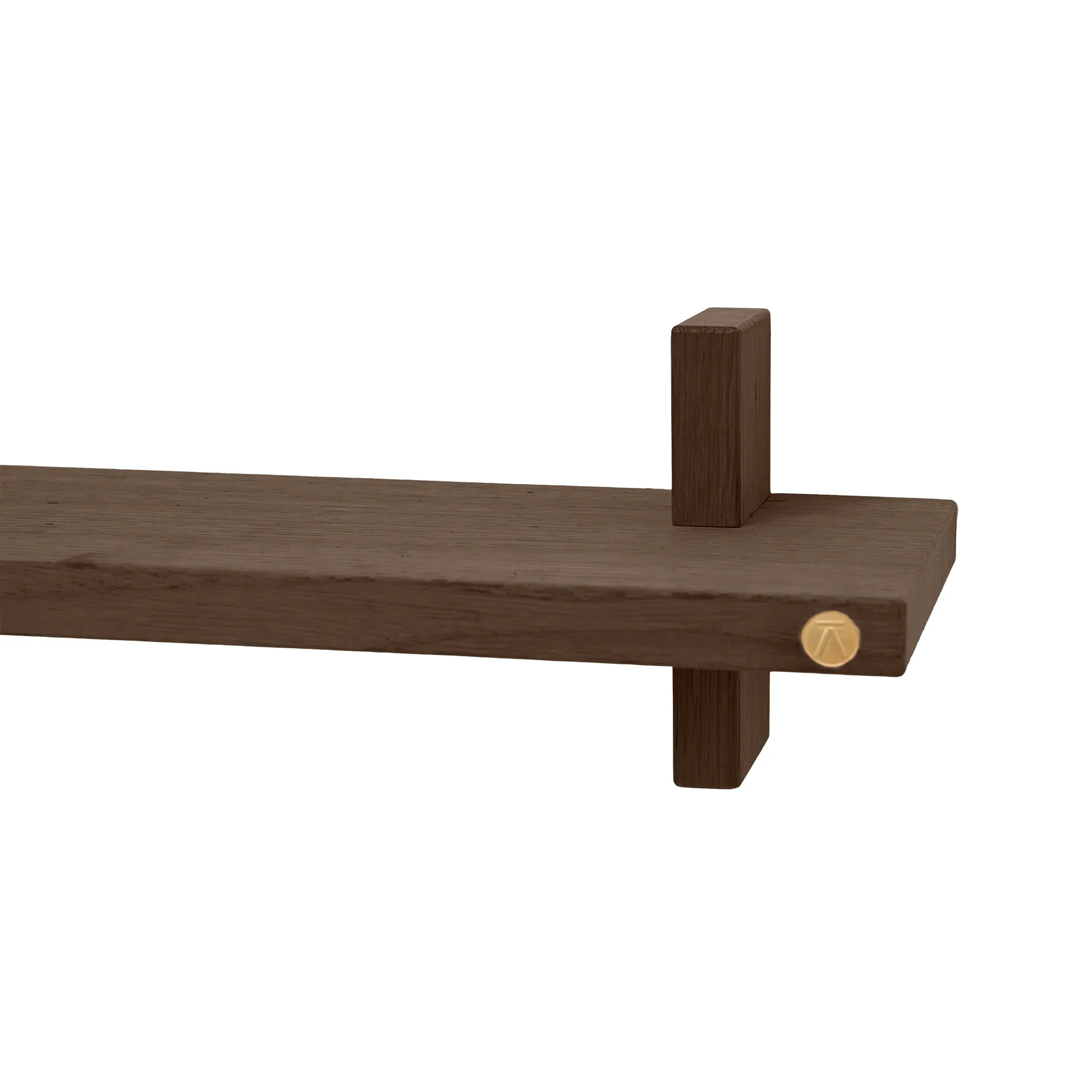 Treat vägghylla singel, Smoked Oiled Oak, 50x12x11,2 cm Andersen Furniture