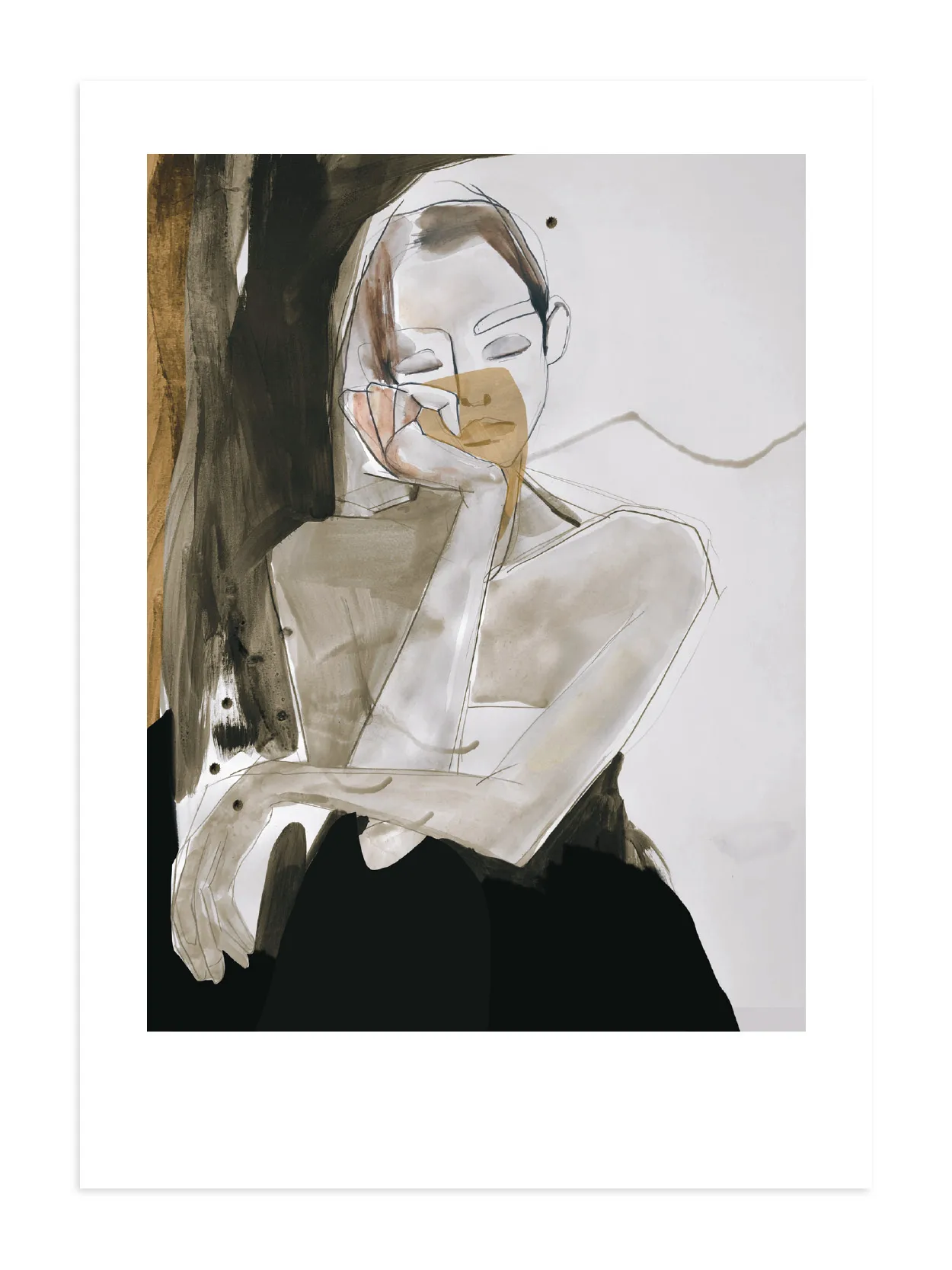 This too shall pass poster, 50x70 cm Anna Bülow