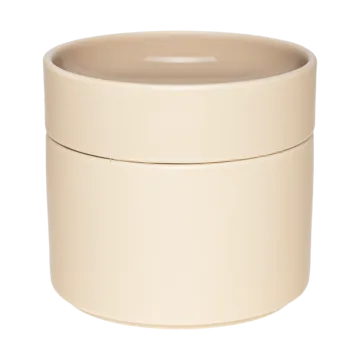 Kirnu dekorativ burk Ø11x10 cm - Beige - Arabia