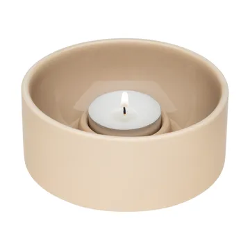 Kirnu ljuslykta Ø11x5 cm - Beige - Arabia