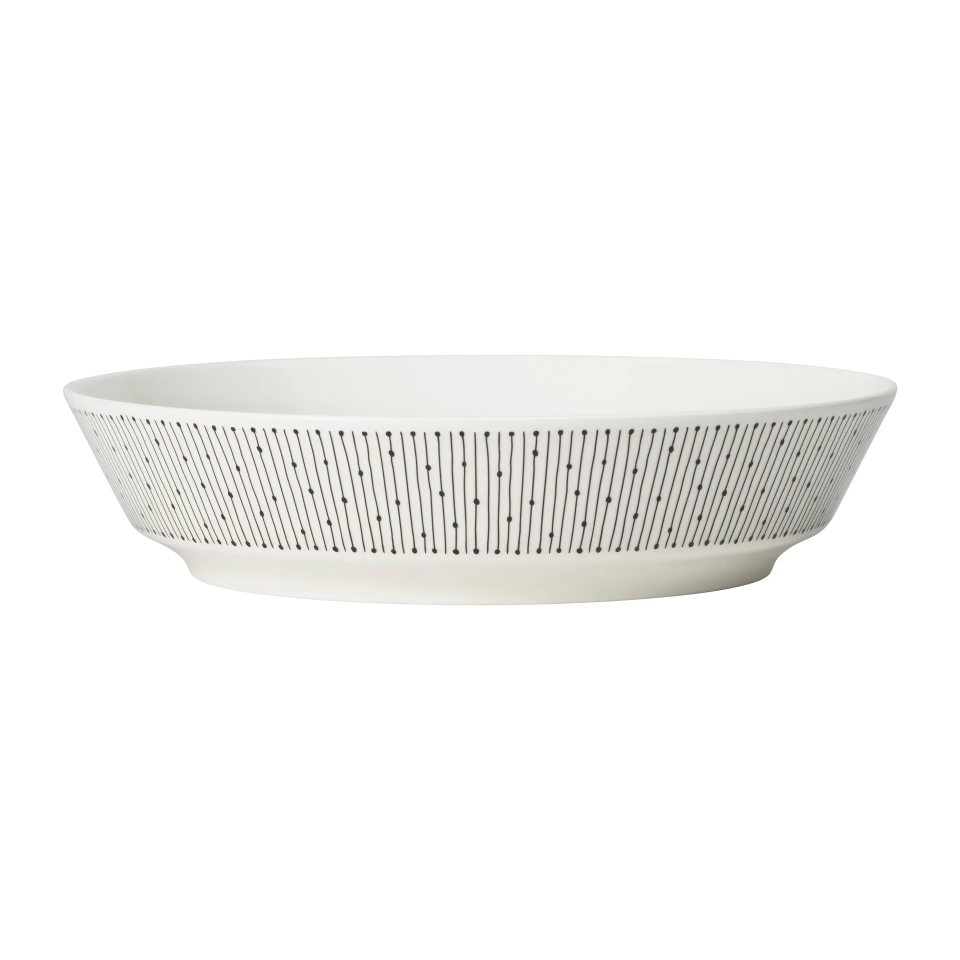 Mainio Sarastus djup tallrik Ø23 cm, Svart-vit Arabia