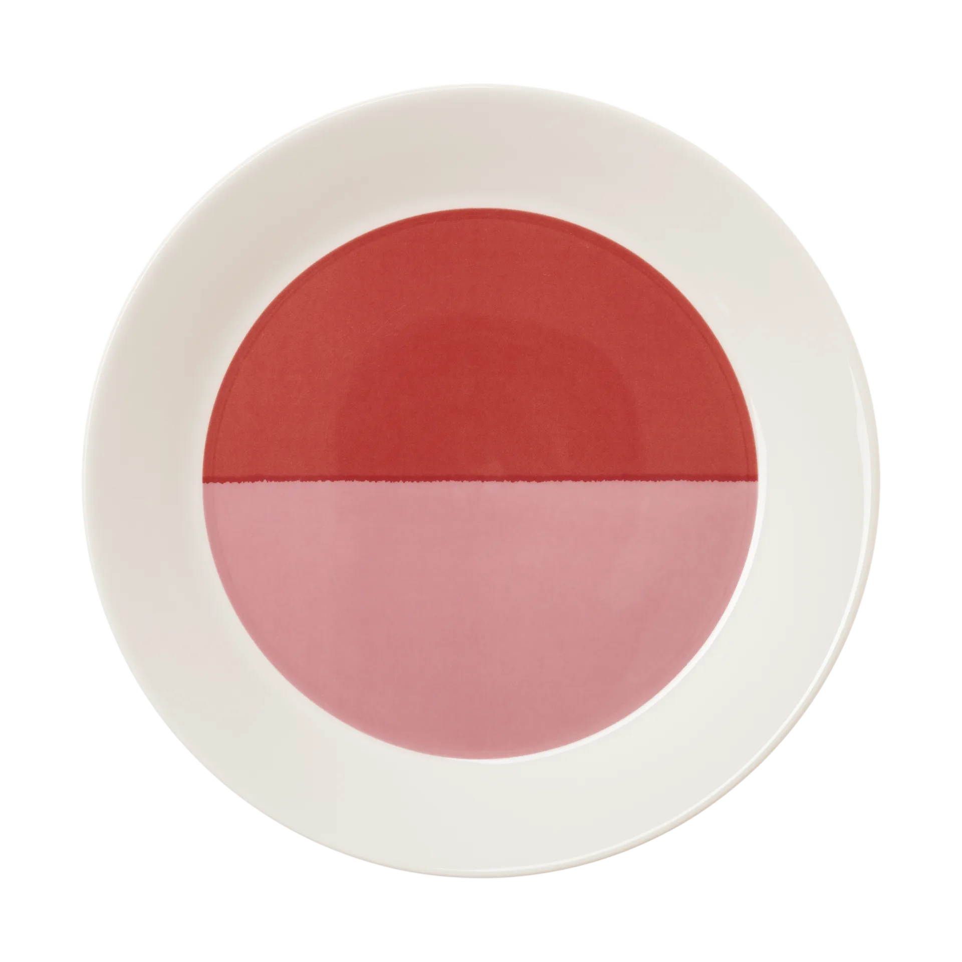 Vuokko tallrik Ø22 cm, 2-väri rosa-röd Arabia