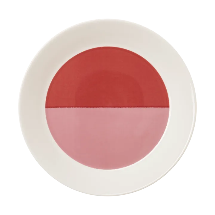 Vuokko tallrik Ø22 cm - 2-väri rosa-röd - Arabia