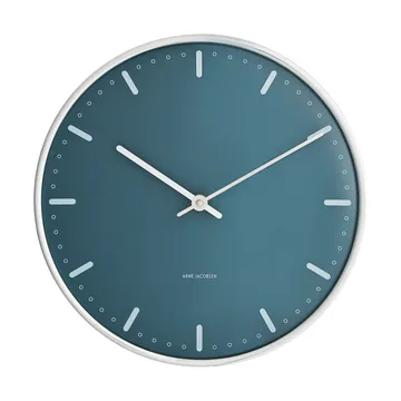 Arne Jacobsen City Hall klocka - Blå, Ø29 cm - Arne Jacobsen Clocks
