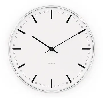 Arne Jacobsen City Hall klocka - Vit, Ø21 cm - Arne Jacobsen Clocks