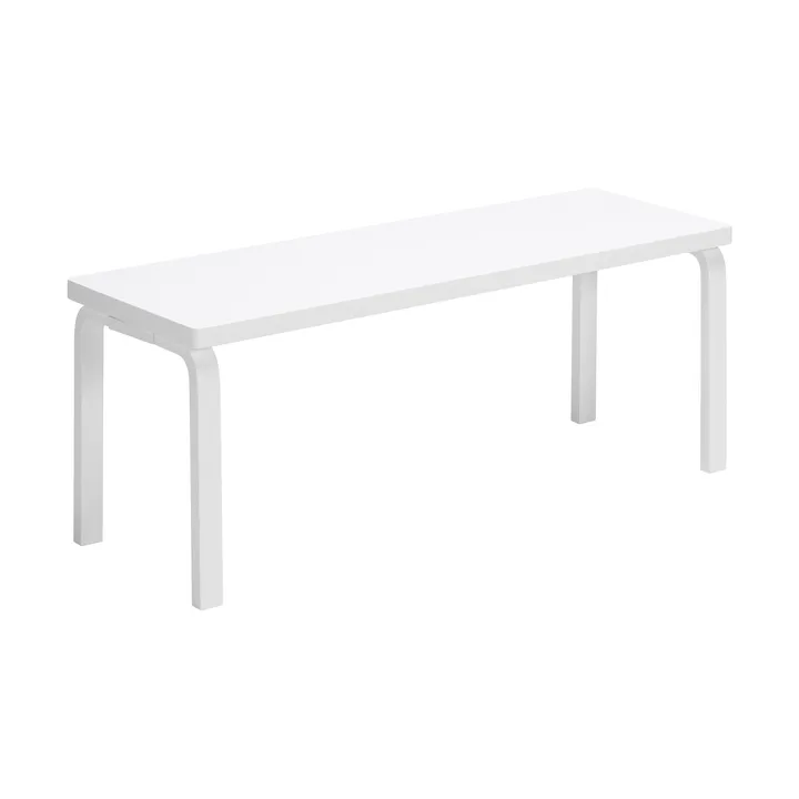 153A bänk - Solid seat white lacquered - Artek