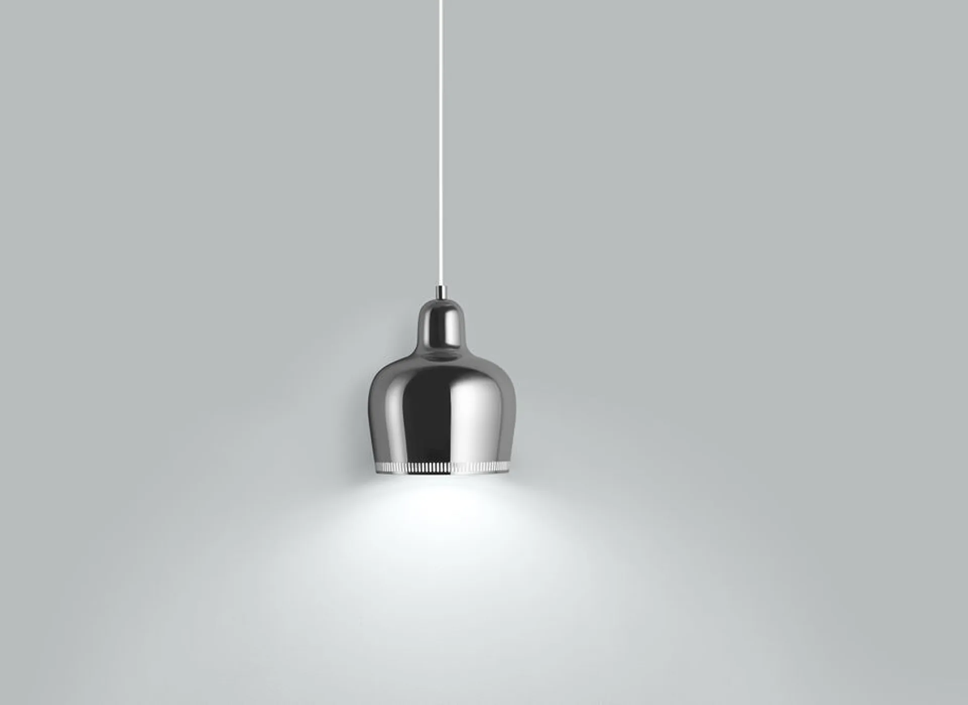 A330S Golden Bell pendel, Krom-Vit Artek